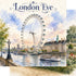 Watercolor London Collection London Eye 12 x 12 Double-Sided Scrapbook Paper by SSC Designs