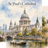 Watercolor London Collection St. Paul's Cathedral 12 x 12 Double-Sided Scrapbook Paper by SSC Designs