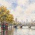Watercolor London Collection British Museum 12 x 12 Double-Sided Scrapbook Paper by SSC Designs