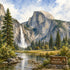 Watercolor National Parks Collection Yosemite National Park 12 x 12 Double-Sided Scrapbook Paper by SSC Designs