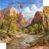 Watercolor National Parks Collection Zion National Park 12 x 12 Double-Sided Scrapbook Paper by SSC Designs