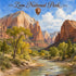 Watercolor National Parks Collection Zion National Park 12 x 12 Double-Sided Scrapbook Paper by SSC Designs