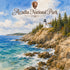 Watercolor National Parks Collection Acadia National Park 12 x 12 Double-Sided Scrapbook Paper by SSC Designs