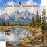 Watercolor National Parks Collection Grand Teton National Park 12 x 12 Double-Sided Scrapbook Paper by SSC Designs
