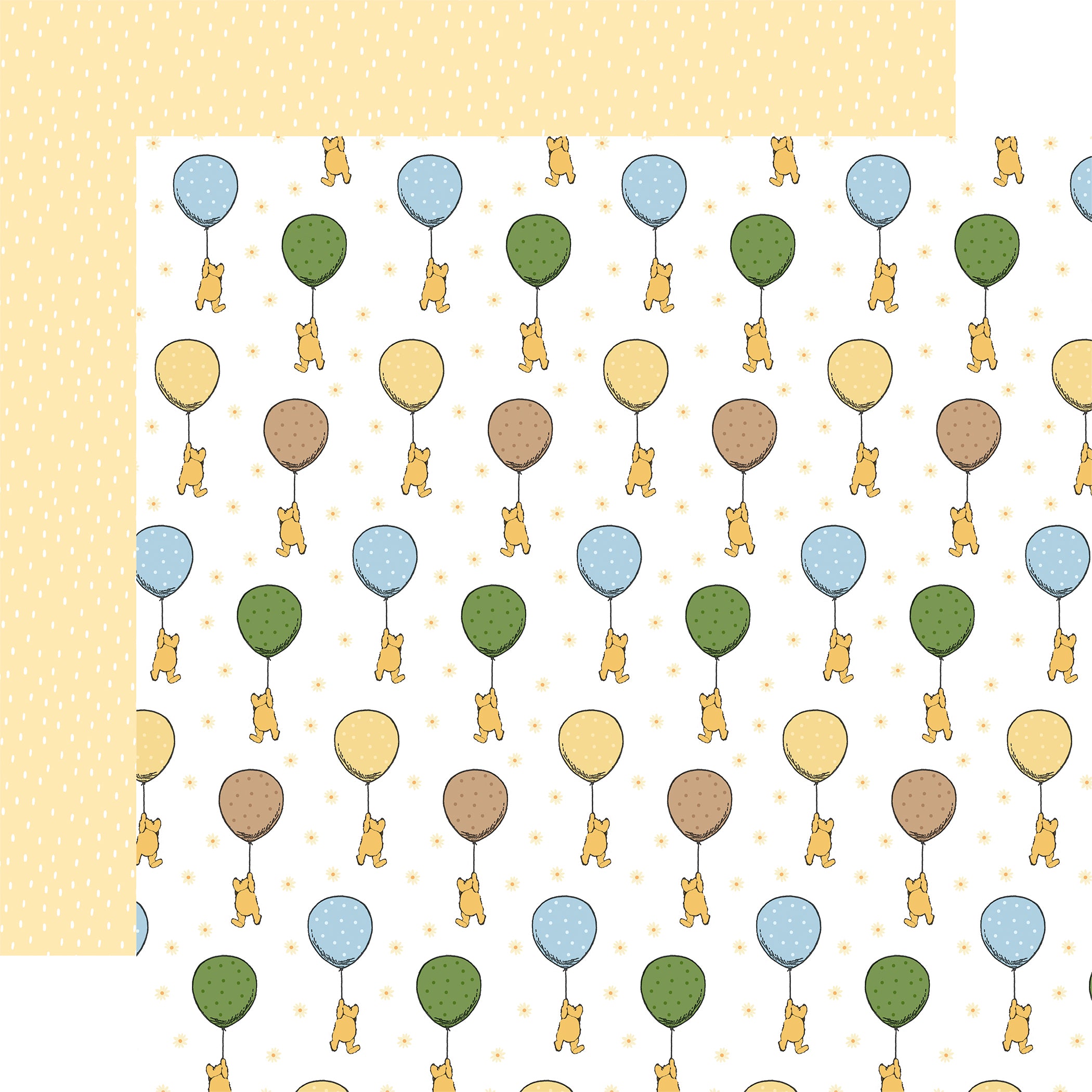 Winnie The Pooh Baby Scrapbook Paper & Sticker Collection Kit by Echo Park Paper - 13 Pieces