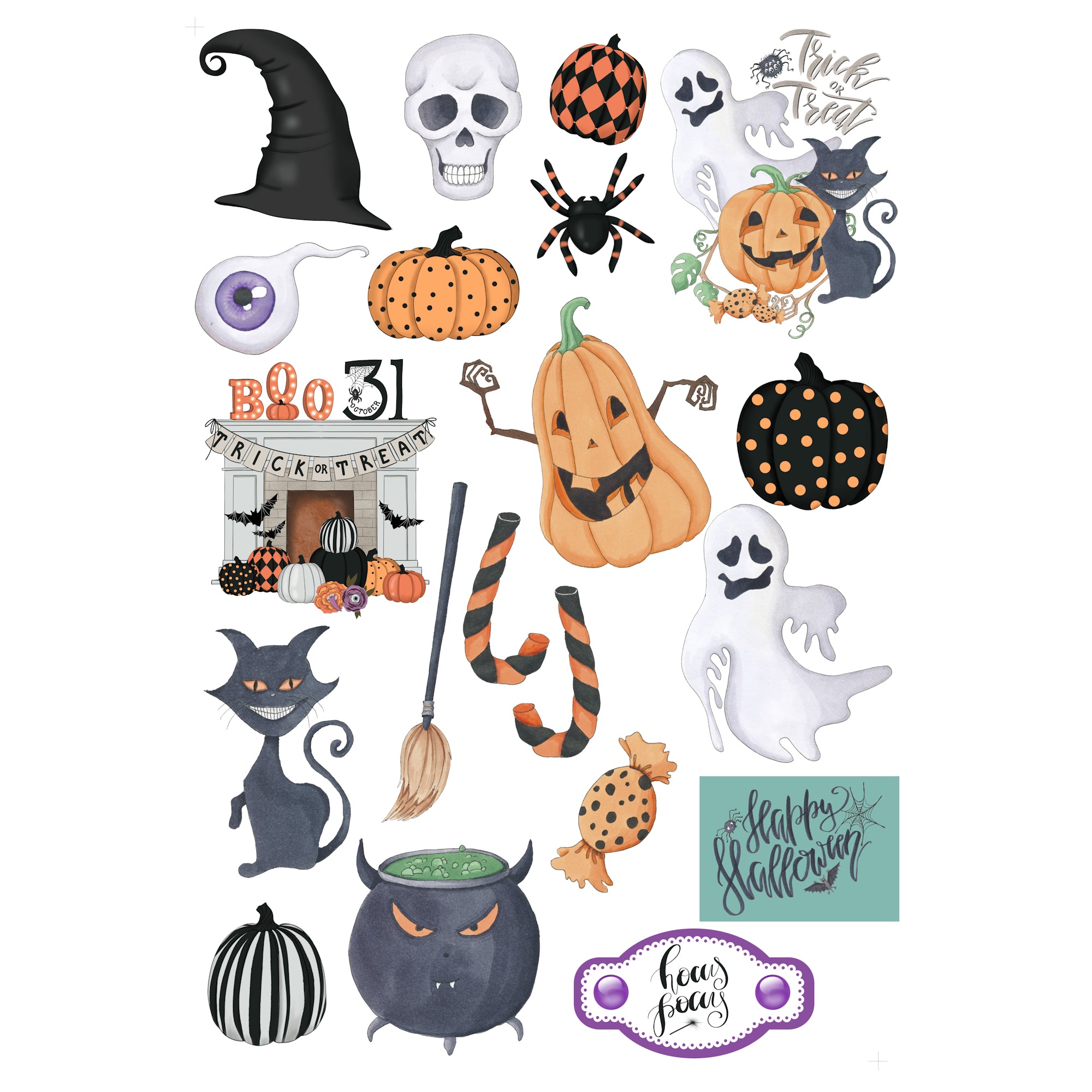 Witch, Please! Collection Laser Cut Scrapbook Ephemera Embellishments by SSC Designs