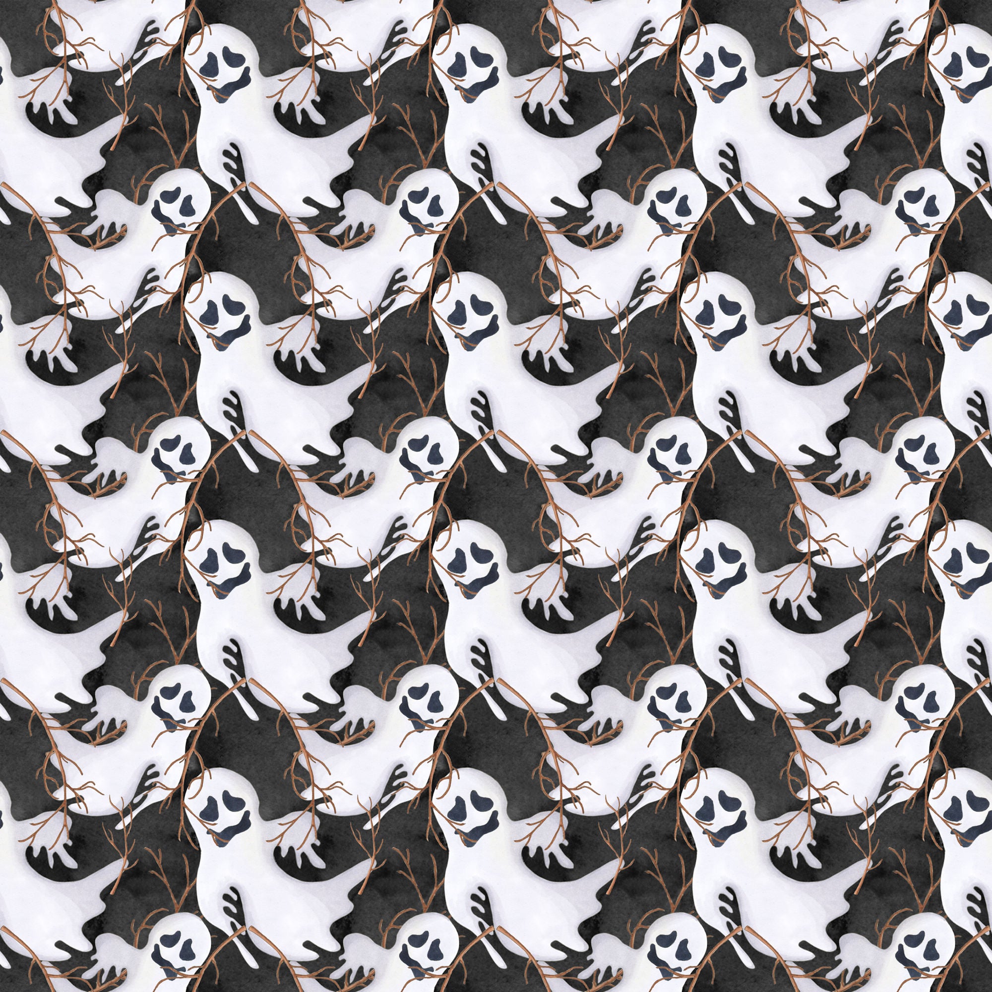 Witch, Please! Collection Creepy Collage 12 x 12 Double-Sided Scrapbook Paper by SSC Designs