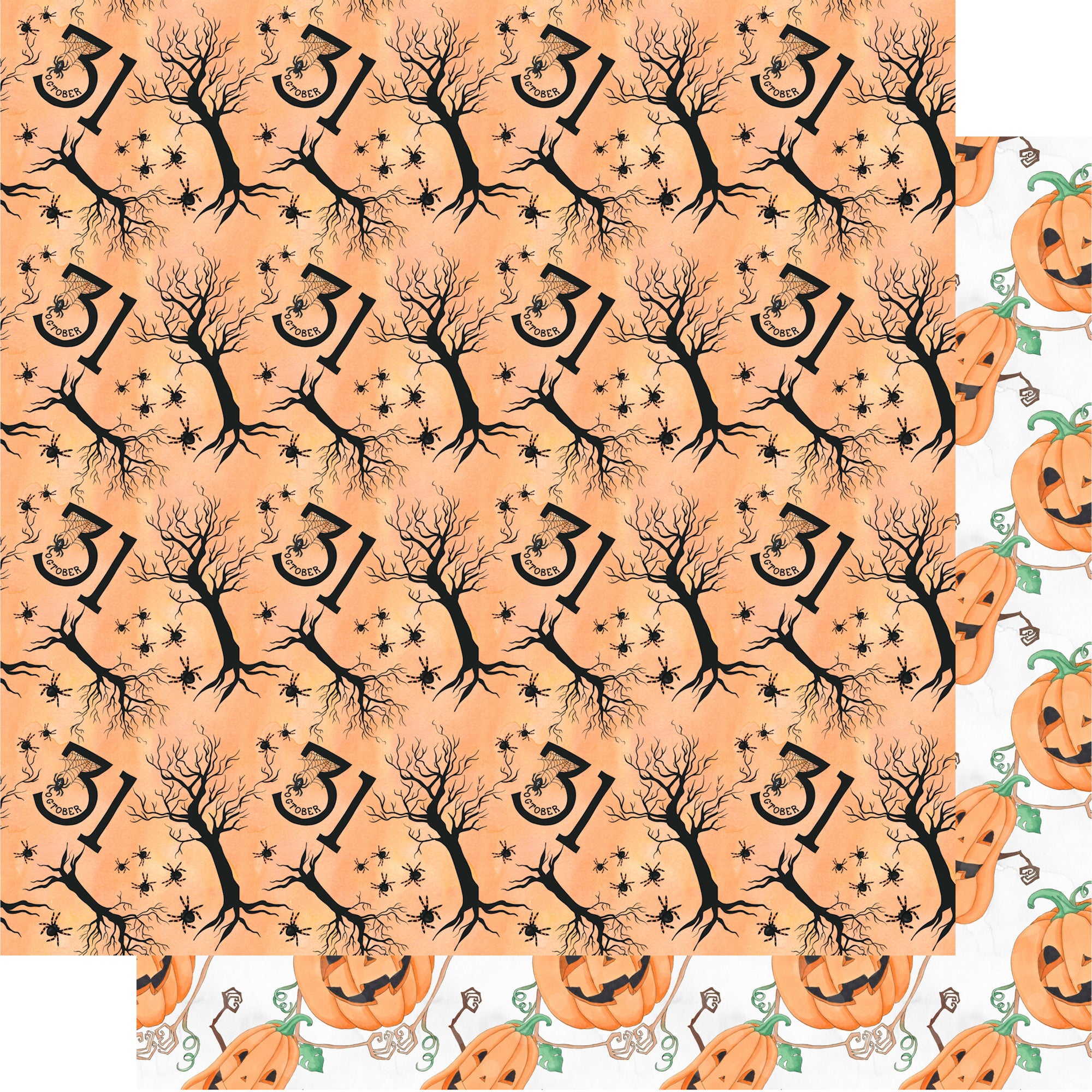 Witch, Please! Collection October 31st 12 x 12 Double-Sided Scrapbook Paper by SSC Designs