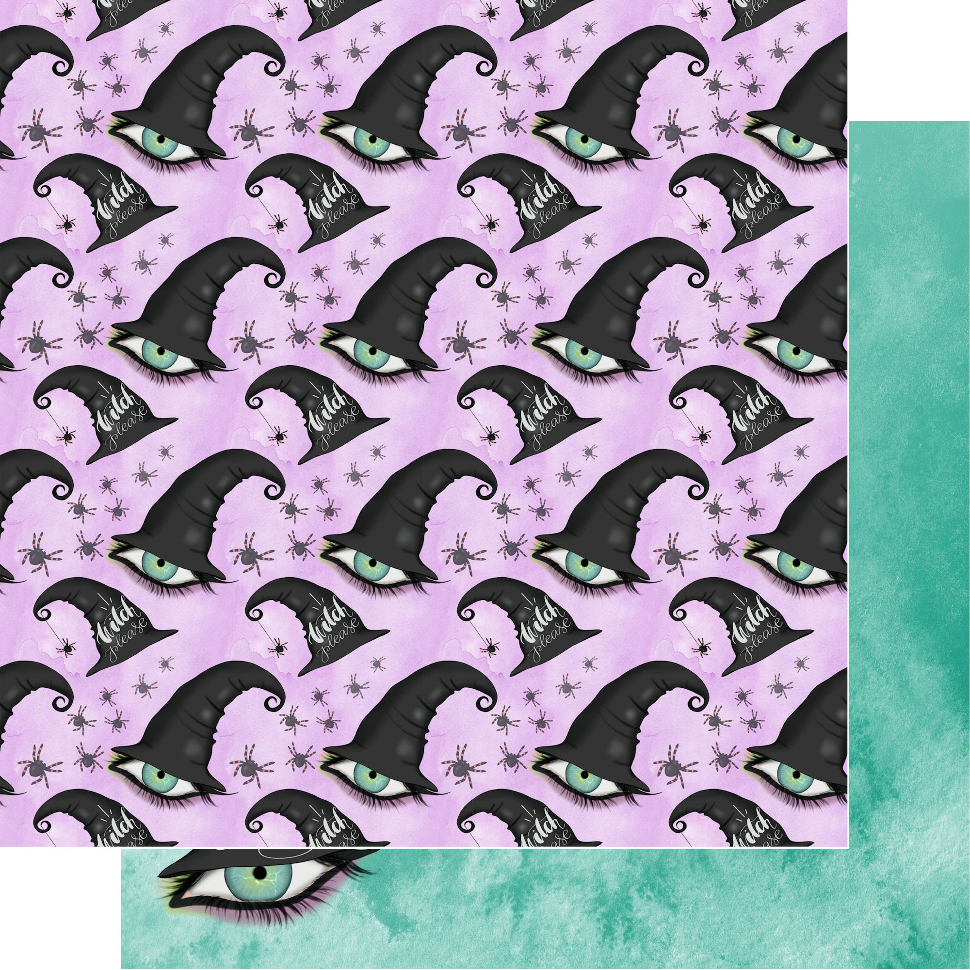 Witch, Please! Collection Eat, Drink & Be Scary 12 x 12 Double-Sided Scrapbook Paper by SSC Designs