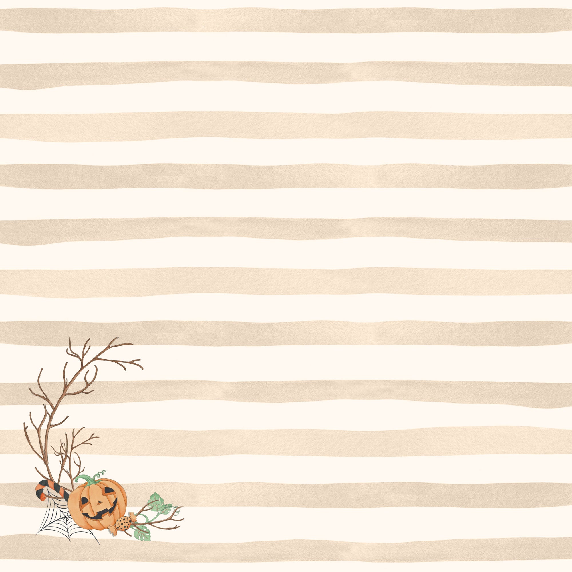 Witch, Please! Collection Spooky Candy 12 x 12 Double-Sided Scrapbook Paper by SSC Designs
