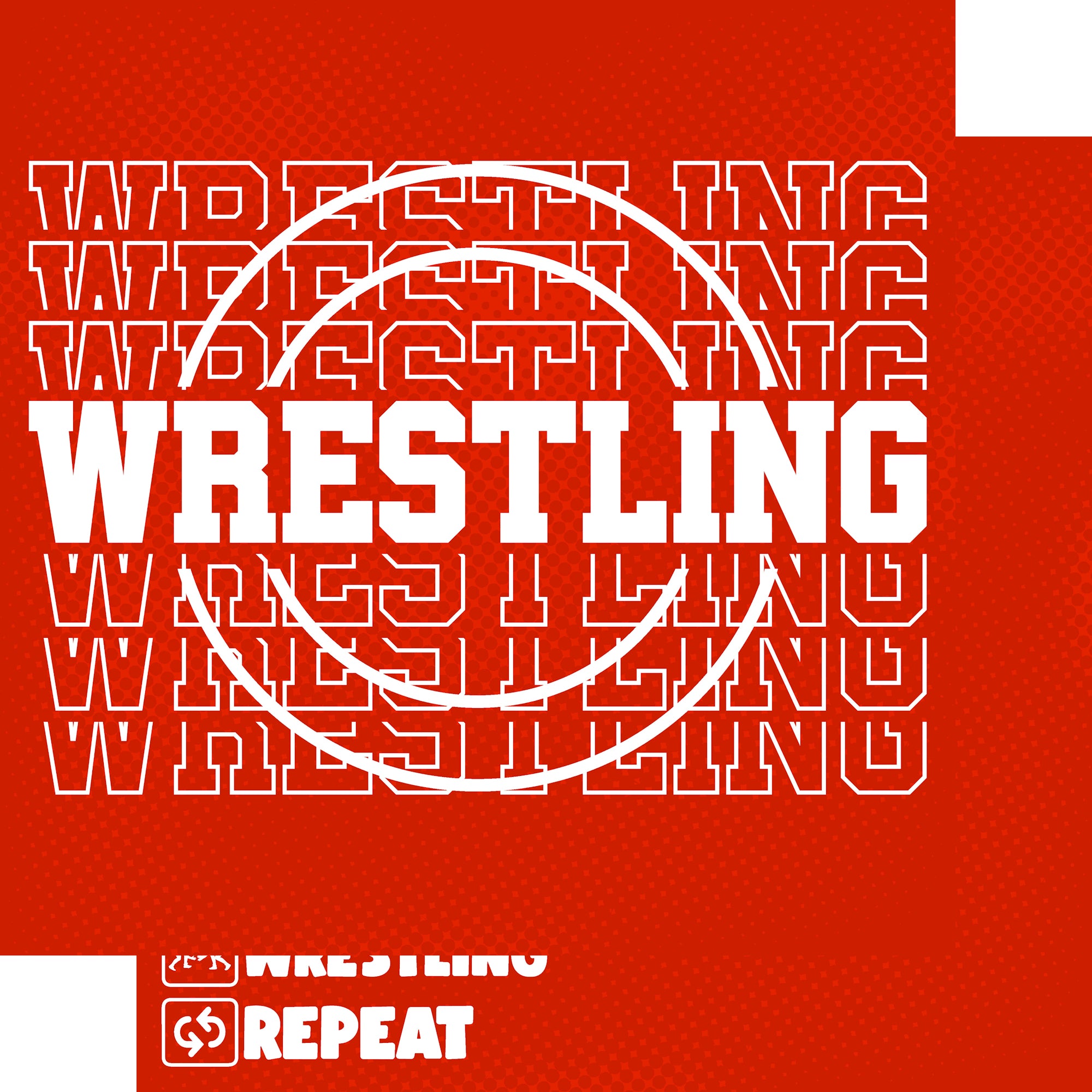 Female Wrestling Collection Eat, Sleep, Wrestling, Repeat 12 x 12 Double-Sided Scrapbook Paper by SSC Designs