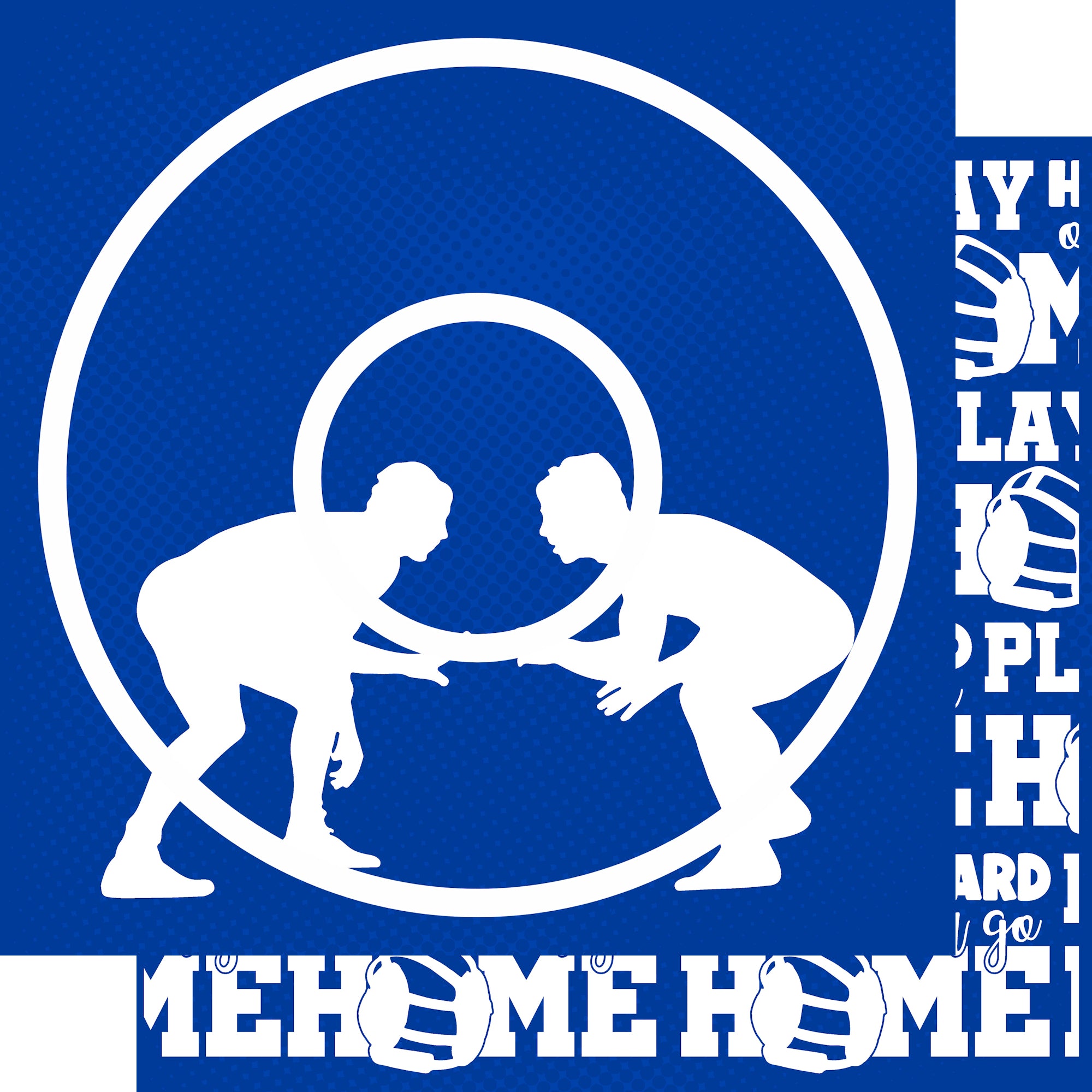 Male Wrestling Collection Play Hard or Go Home 12 x 12 Double-Sided Scrapbook Paper by SSC Designs