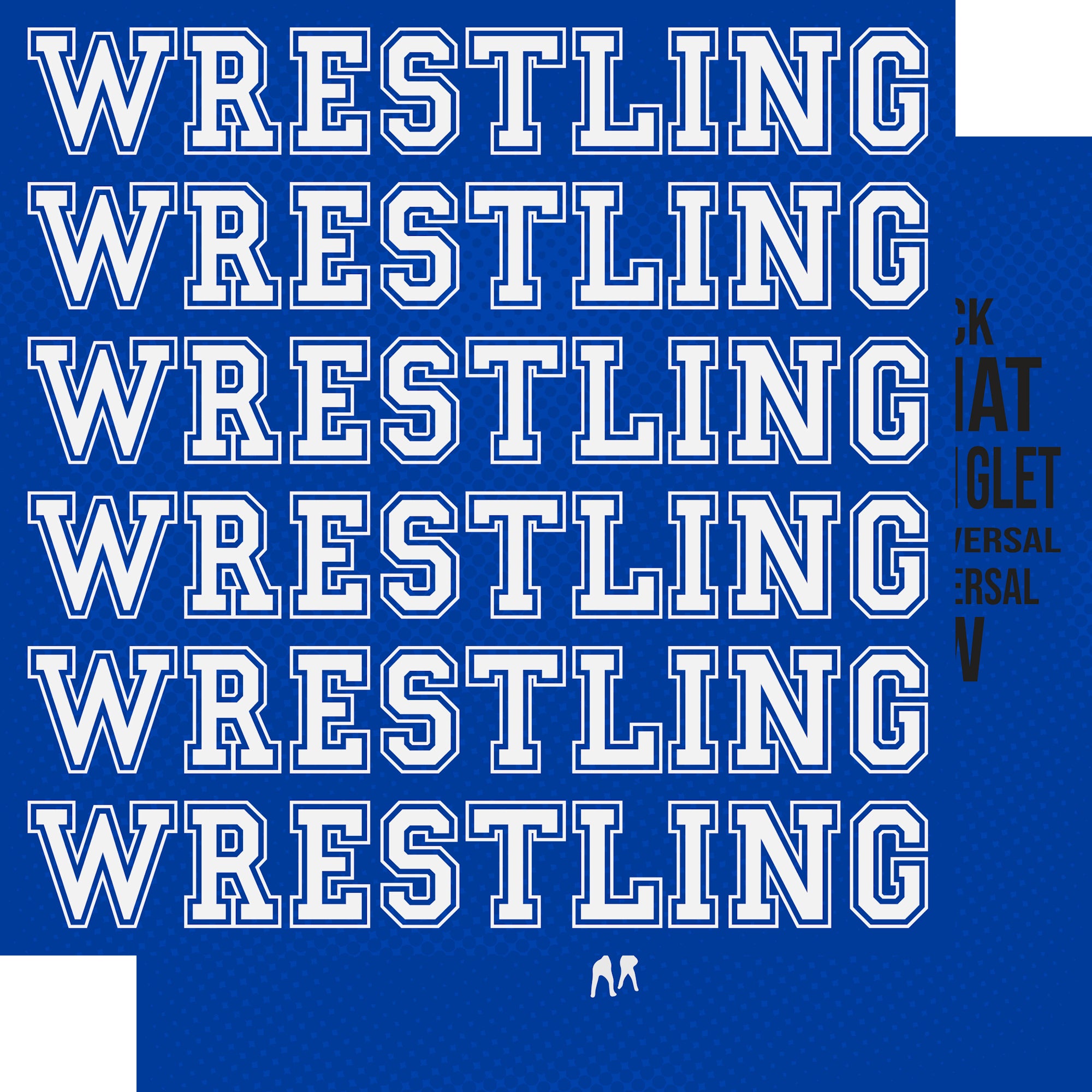 Male Wrestling Collection Wrestling Love 12 x 12 Double-Sided Scrapbook Paper by SSC Designs