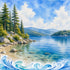 Water Sports Collection Wakes & Waves 12 x 12 Double-Sided Scrapbook Paper by SSC Designs