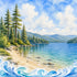 Water Sports Collection Water Ski Weekend 12 x 12 Double-Sided Scrapbook Paper by SSC Designs