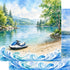 Water Sports Collection Jet Ski Afternoon 12 x 12 Double-Sided Scrapbook Paper by SSC Designs