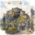Watercolor Scotland Collection Edinburgh Castle 12 x 12 Double-Sided Scrapbook Paper by SSC Designs