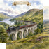 Watercolor Scotland Collection Glenfinnan Viaduct 12 x 12 Double-Sided Scrapbook Paper by SSC Designs
