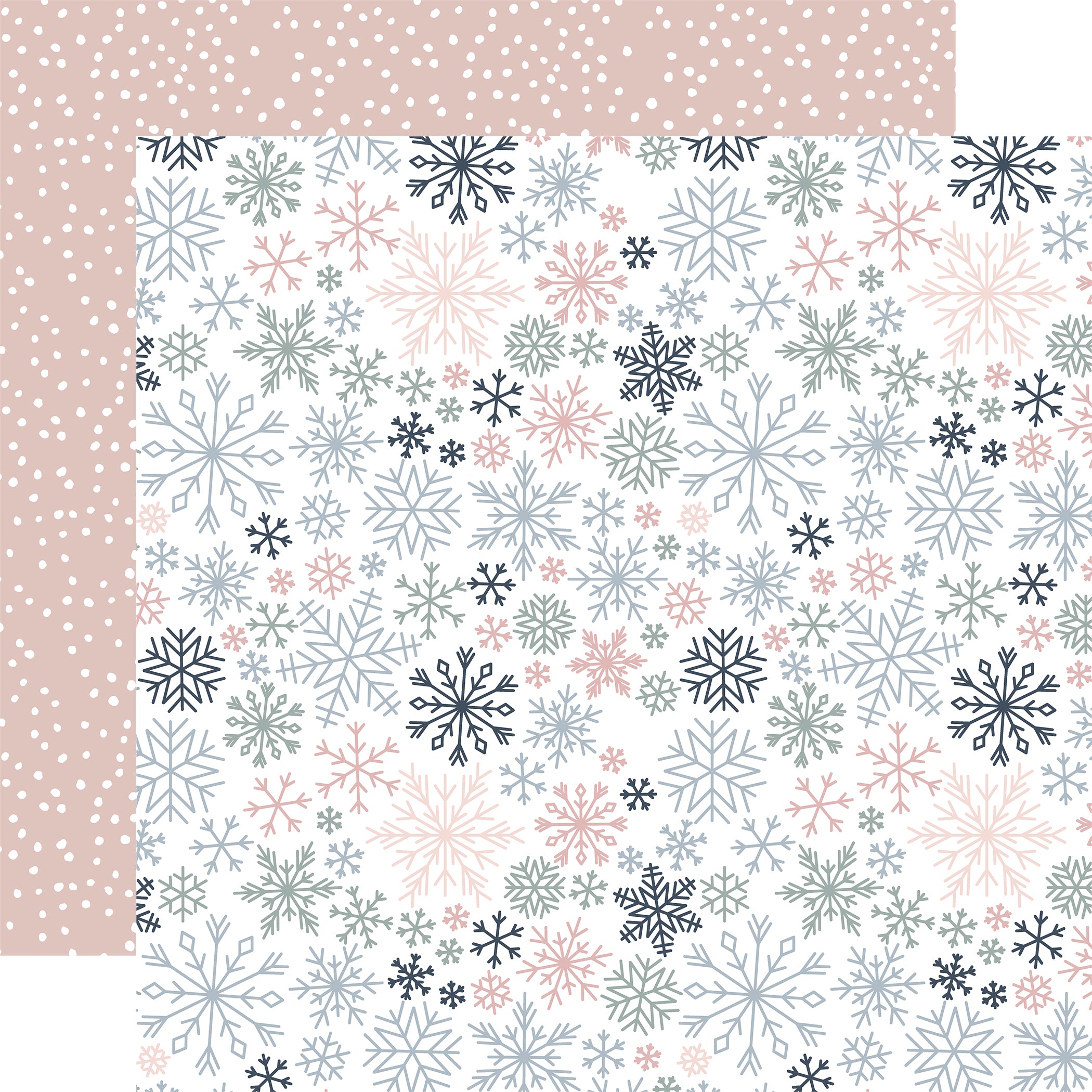 Winterland Collection Wintertime 12 x 12 Double-Sided Scrapbook Paper by Echo Park Paper