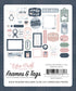 Winterland Collection Scrapbook Frames & Tags by Echo Park Paper