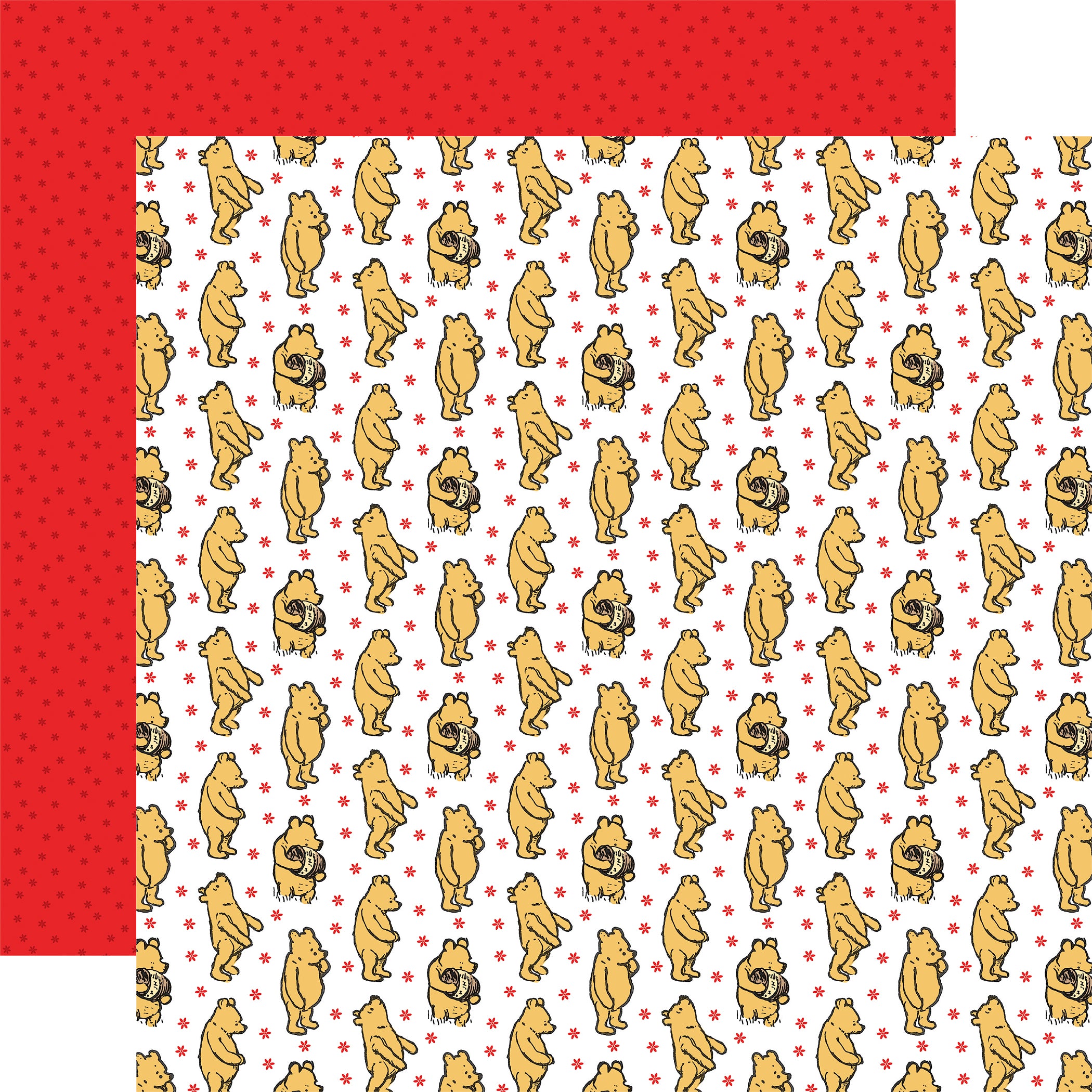 Winnie The Pooh Scrapbook Paper & Sticker Collection Kit by Echo Park Paper - 13 Pieces