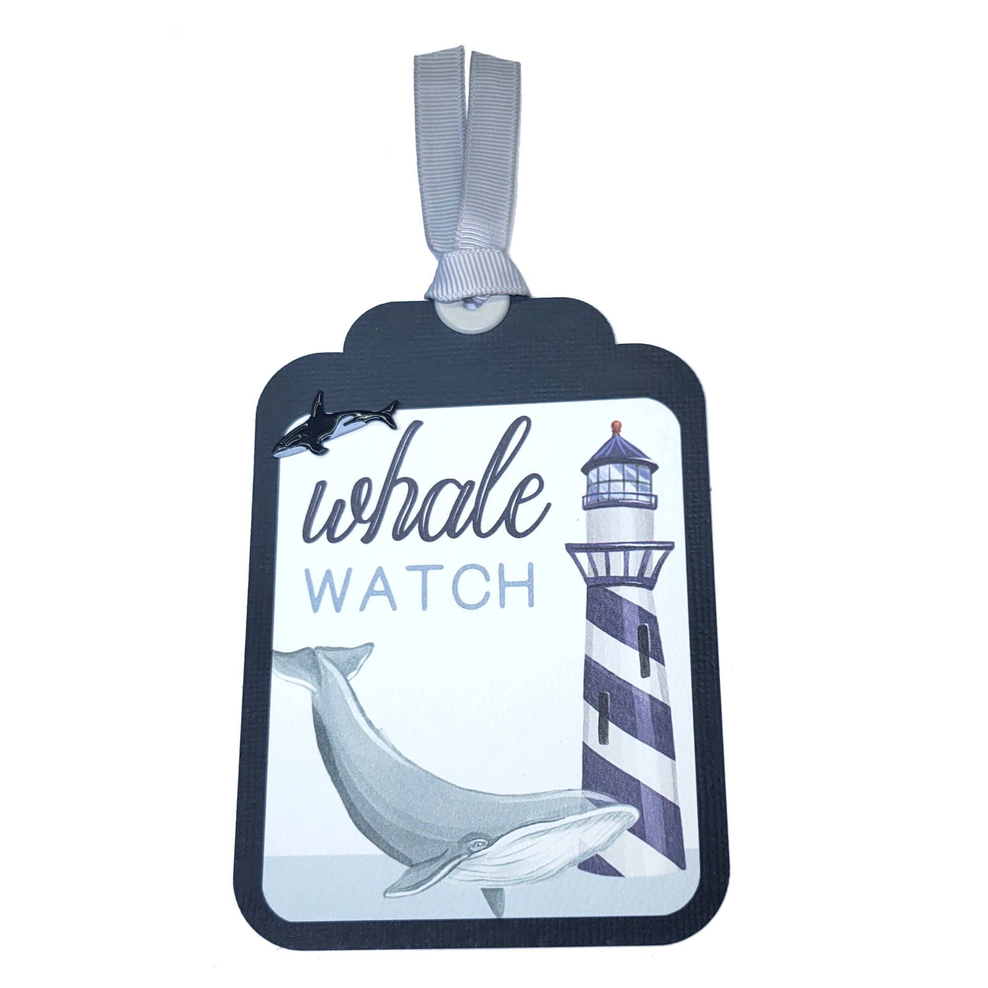 Terrific Tags Collection Whale Watch 3x5 Scrapbook Tag Embellishment by SSC Designs