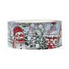 TW Collection Christmas Scene Silver Foiled Snowman & North Pole 20mm x 30 Feet Washi Tape by SSC Designs