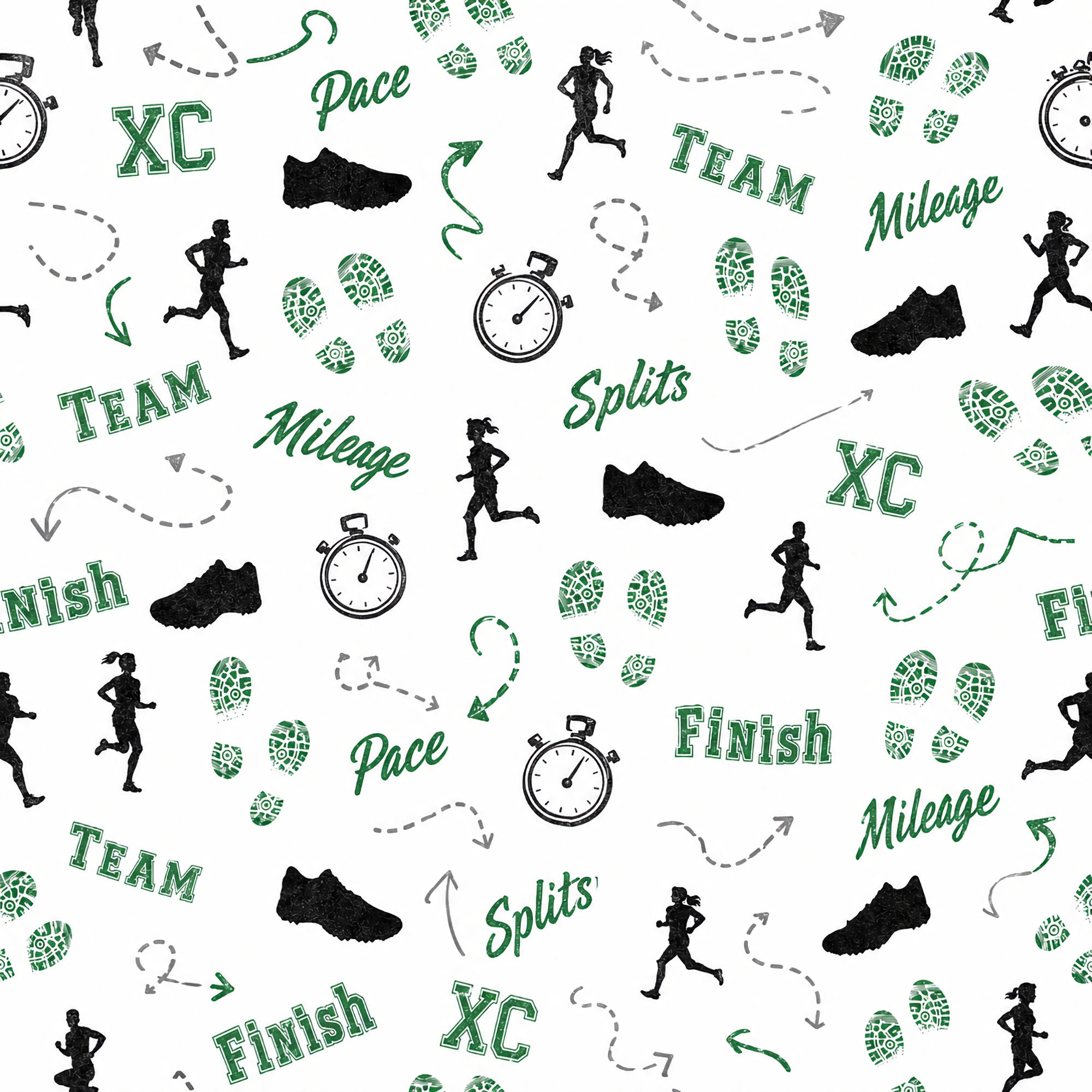 Cross Country Collection Race Day 12 x 12 Double-Sided Scrapbook Paper by SSC Designs