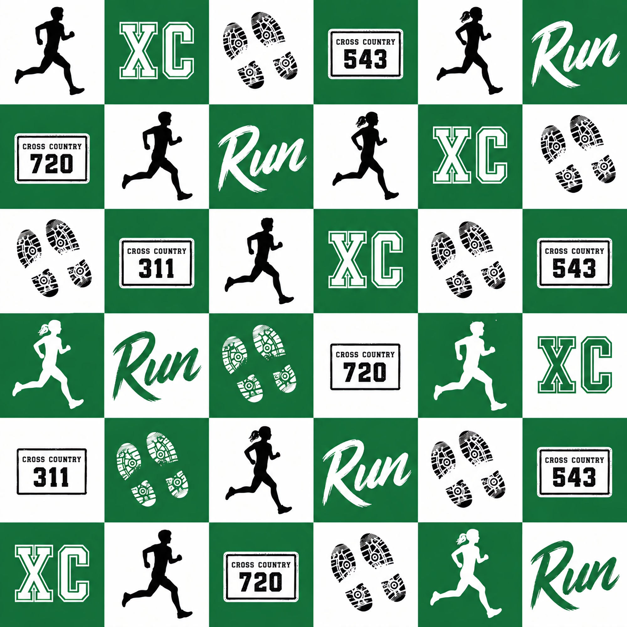 Cross Country Collection Run 12 x 12 Double-Sided Scrapbook Paper by SSC Designs