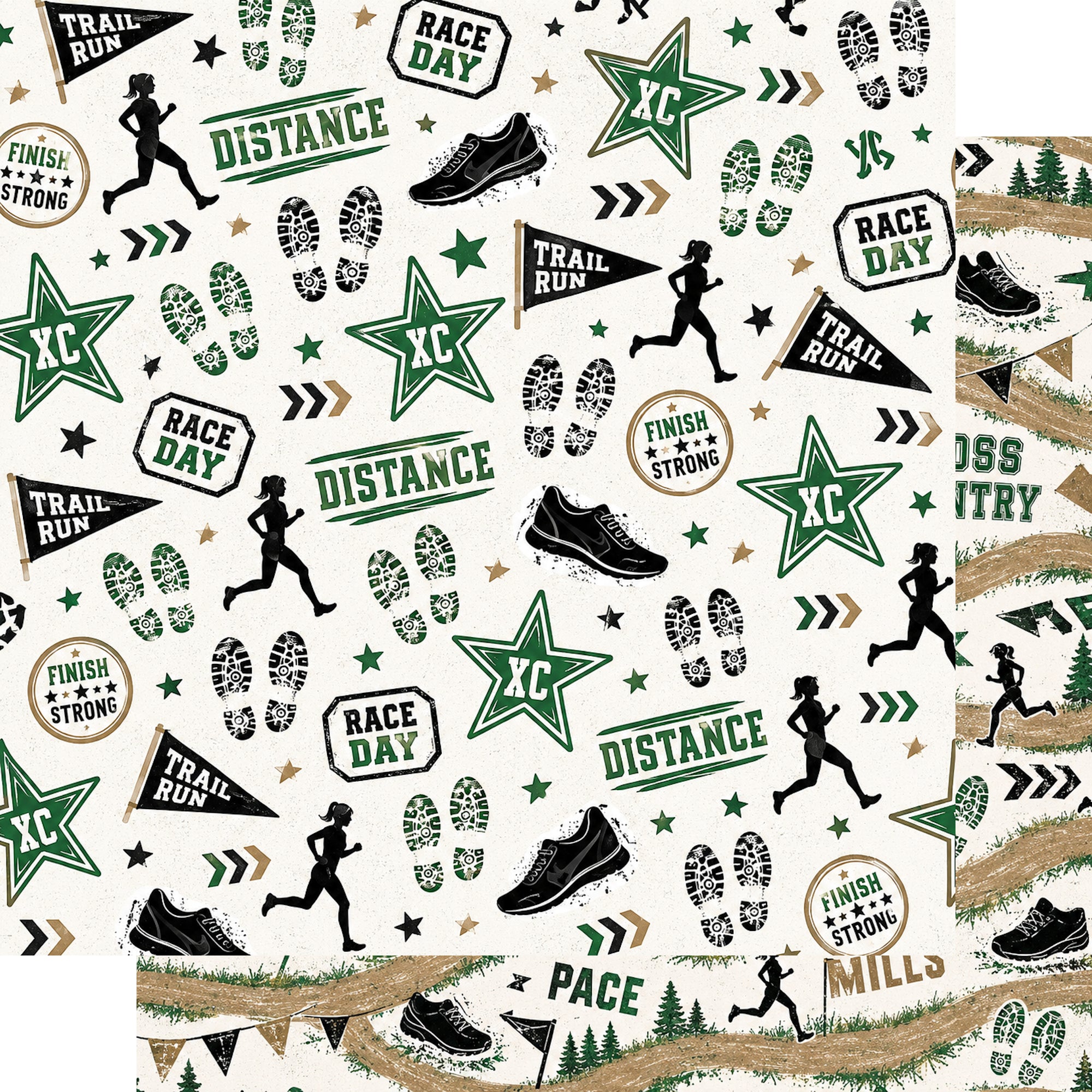 Cross Country Collection Distance 12 x 12 Double-Sided Scrapbook Paper by SSC Designs