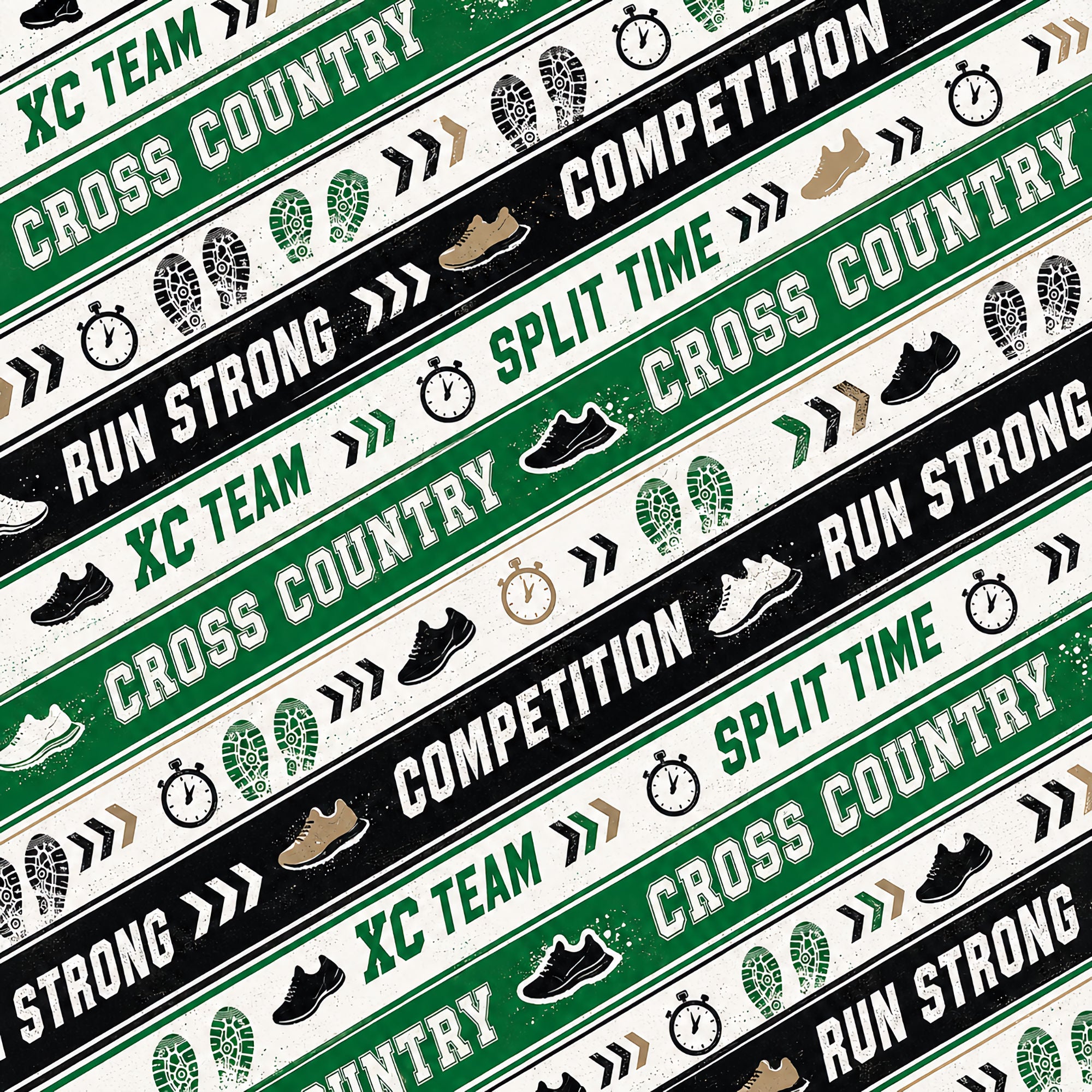 Cross Country Collection Split Time 12 x 12 Double-Sided Scrapbook Paper by SSC Designs