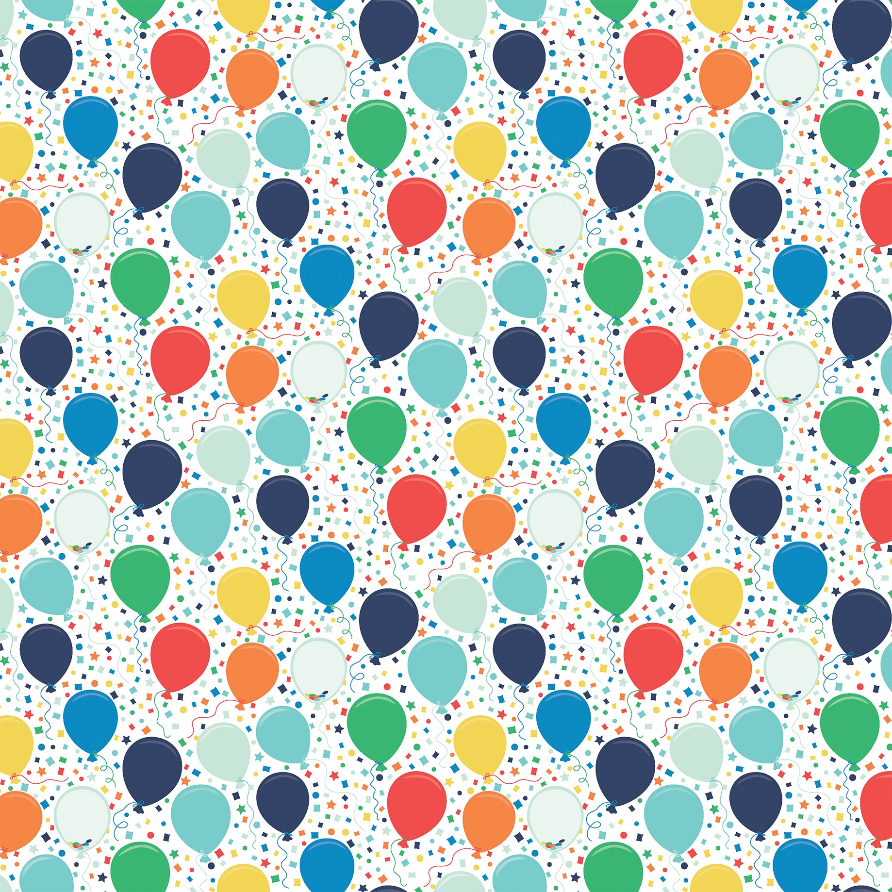 It's Your Birthday Collection Boy Confetti 12 x 12 Double-Sided Scrapbook Paper by Echo Park Paper