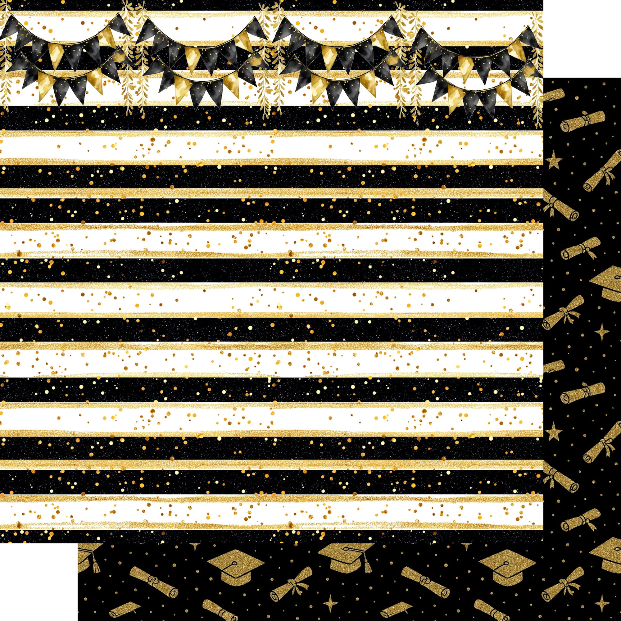 You Did It! Collection New Beginnings 12 x 12 Double-Sided Scrapbook Paper by SSC Designs