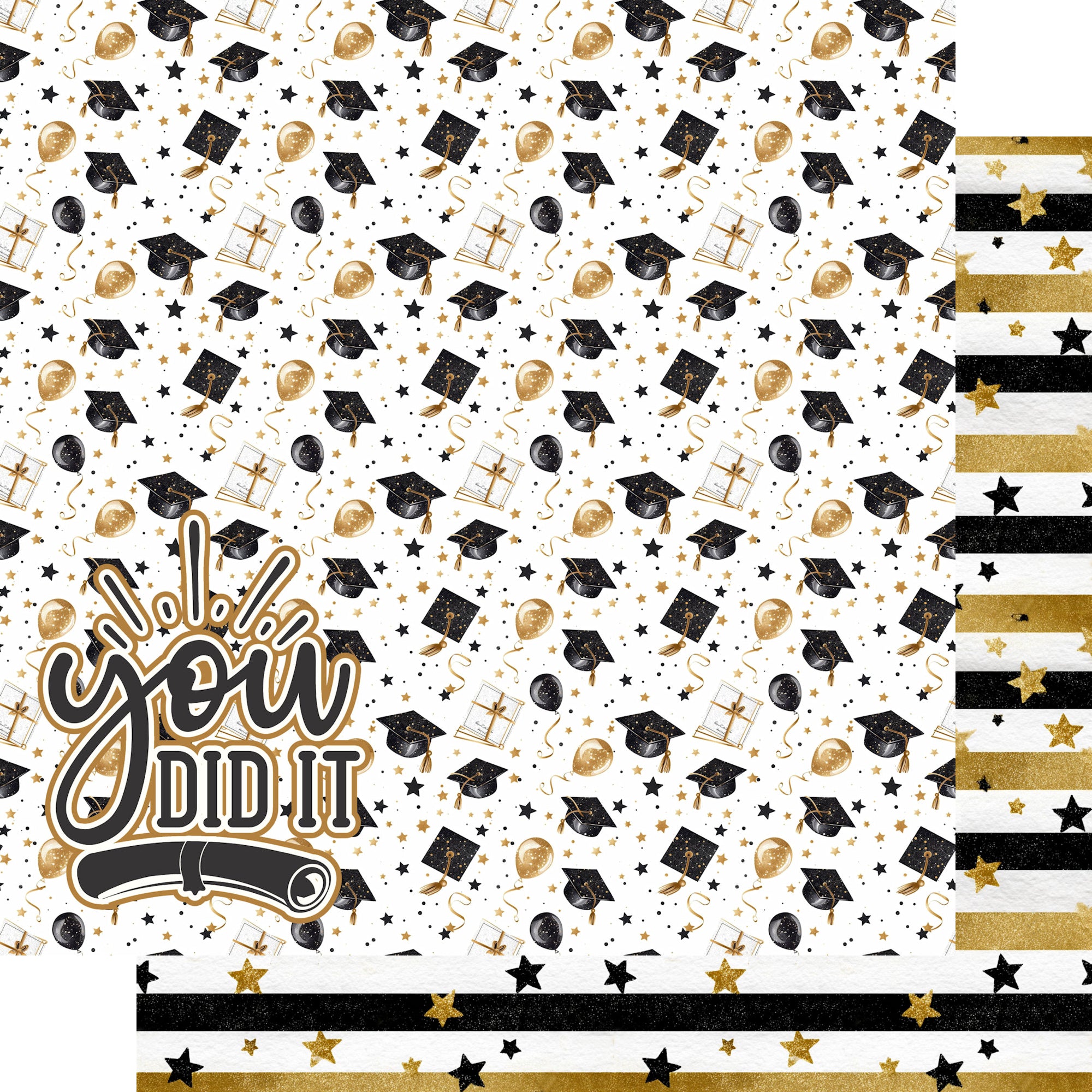 You Did It! 12 x 12 Scrapbook Paper & Embellishment Kit by SSC Designs