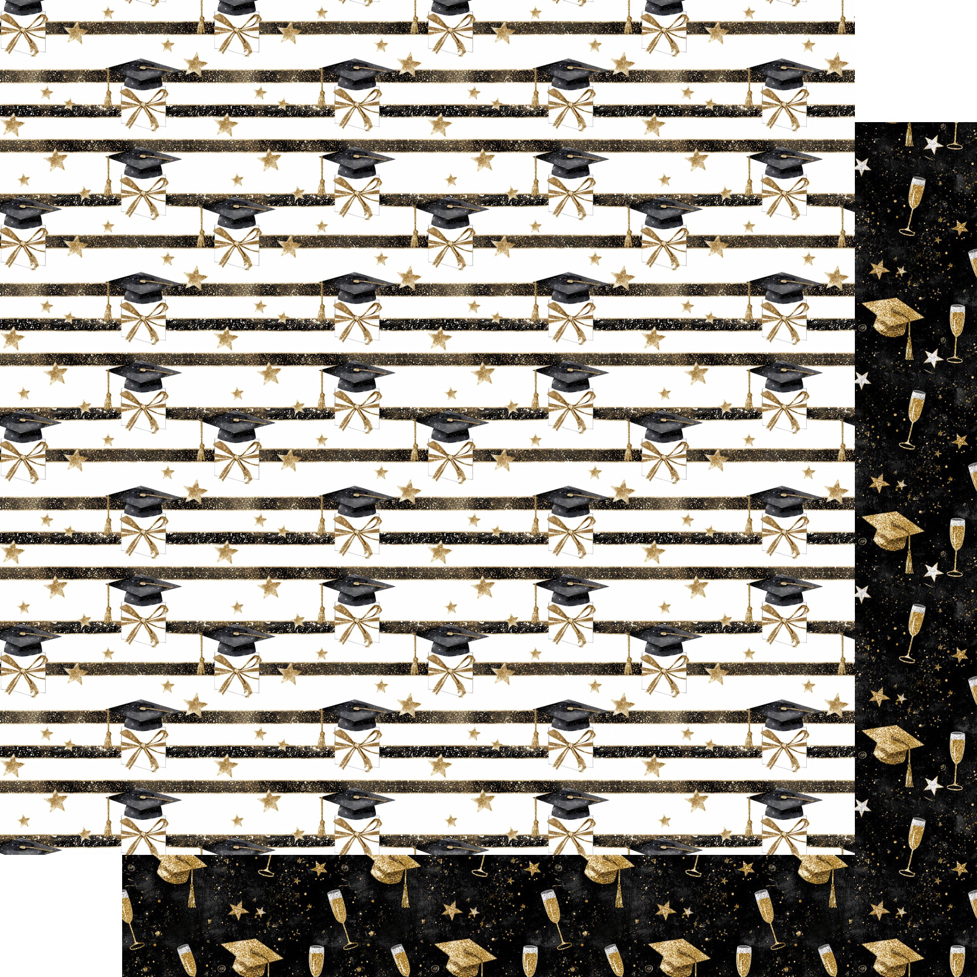 You Did It! Collection The Finish Line 12 x 12 Double-Sided Scrapbook Paper by SSC Designs