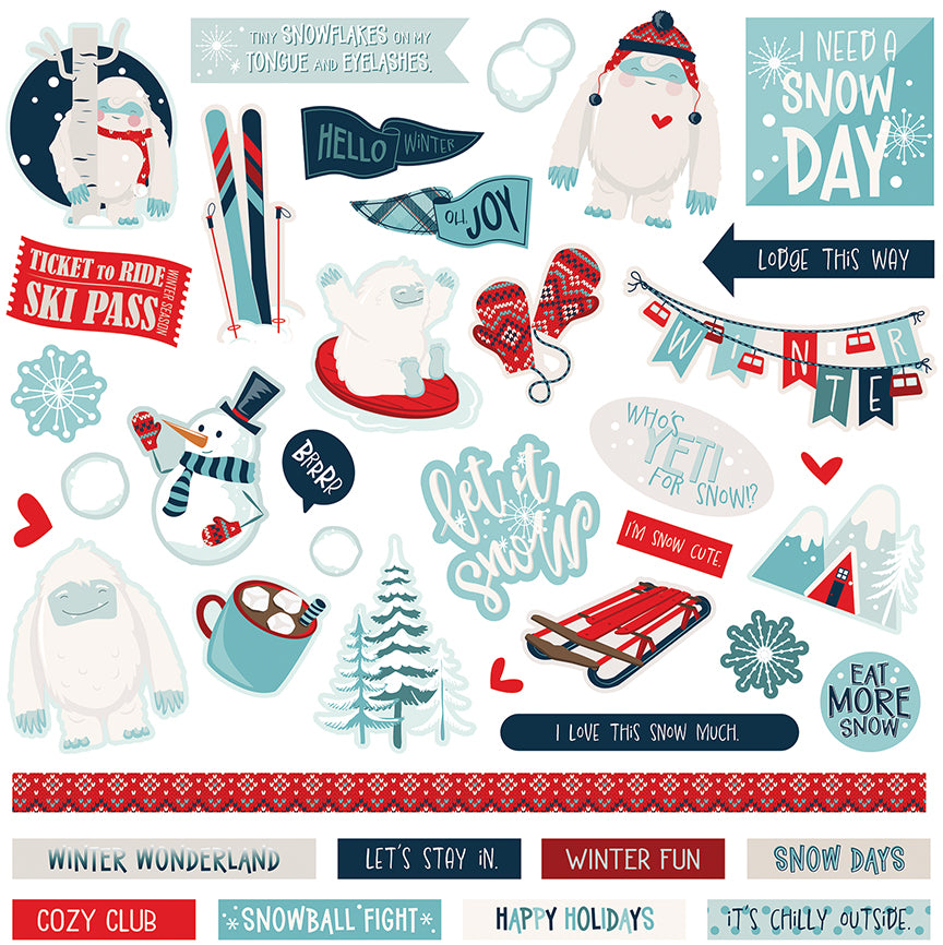 Yeti For Winter Collection 12 x 12 Scrapbook Collection Kit by Photo Play Paper