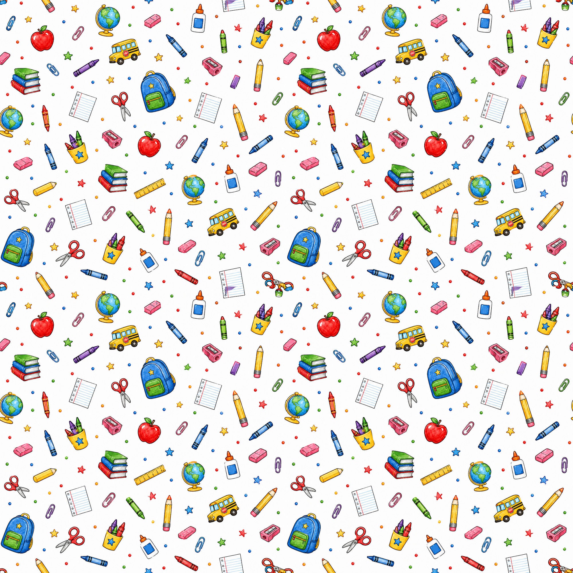Yearly Holidays 2026 Collection Back To School 12 x 12 Double-Sided Scrapbook Paper by SSC Designs