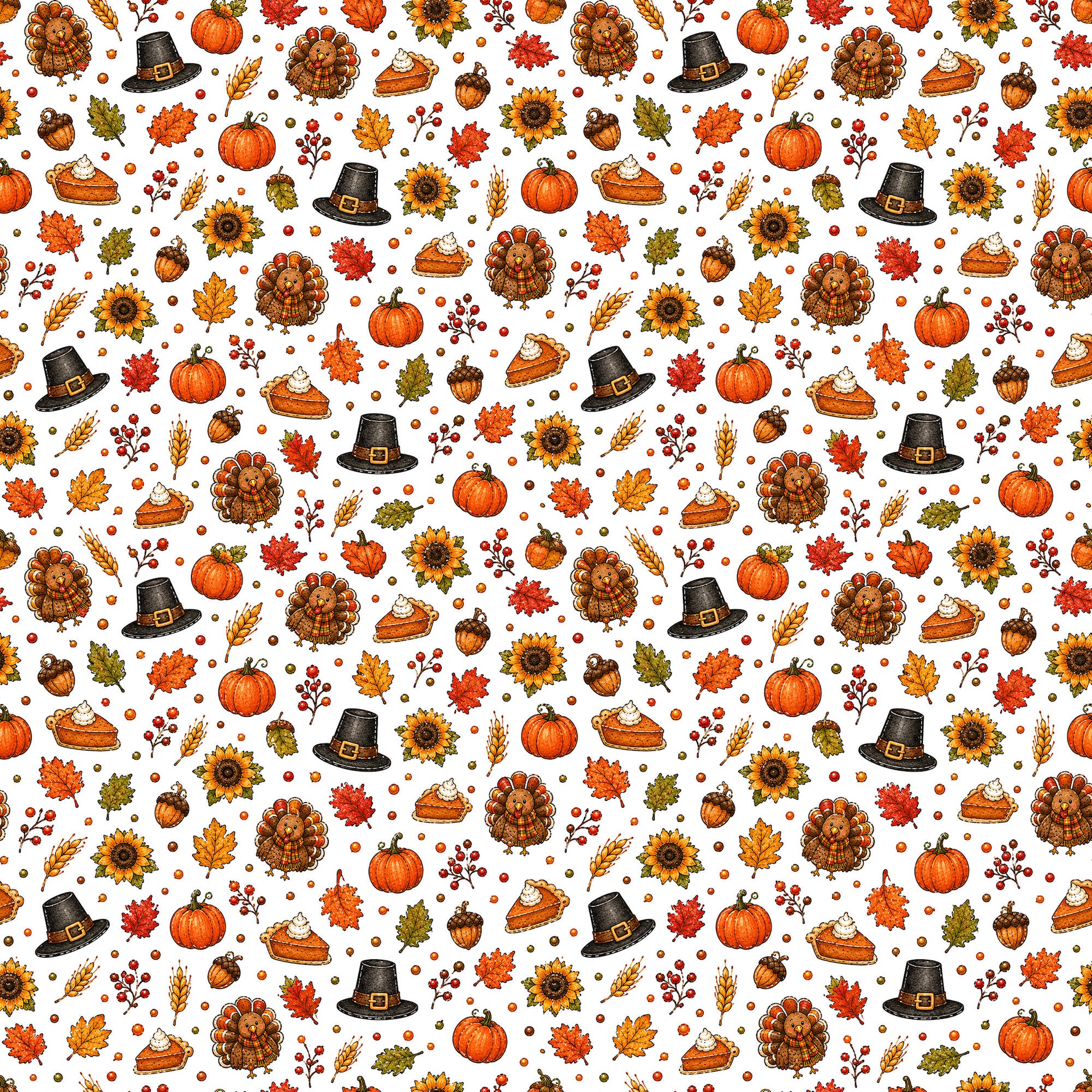Yearly Holidays 2026 Collection Happy Thanksgiving 12 x 12 Double-Sided Scrapbook Paper by SSC Designs