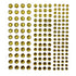 Basically Bling Collection 3, 4 & 5 mm Yellow Gem Scrapbook Embellishments by SSC Designs - 172 Pieces