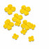 Petal Party Collection Yellow 1", 1.75" Hydrangea Flowers - Pkg. of 20