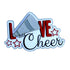 Love Cheer Custom Color Title 6.5 x 4.5 Fully-Assembled Laser Cut Scrapbook Embellishment by SSC Laser Designs