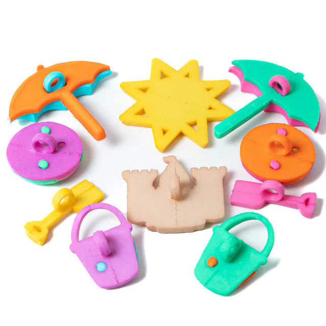 Dress It Up Collection At The Beach Scrapbook Buttons by Jesse James Buttons