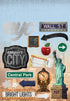 New York Collection Sticky Pix Cardstock 4 x 10 Silver-Foiled Sticker Multi-Pack Scrapbook Embellishments by Paper House Productions