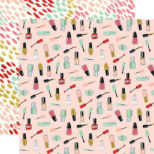 Salon Collection 12 x 12 Double-Sided Scrapbook Paper Kit & Sticker Sheet by Echo Park Paper - 13 Pieces - Scrapbook Supply Companies
