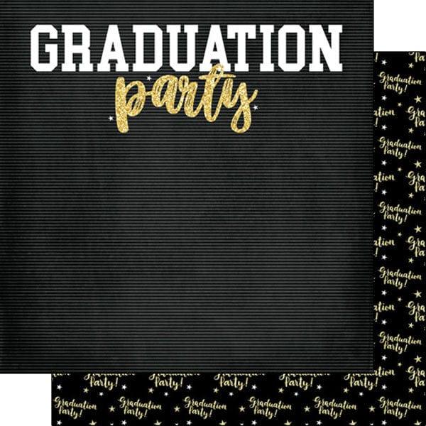 Graduation Sparkle Collection Graduation Party 12 x 12 Double-Sided Scrapbook Paper by Scrapbook Customs - Scrapbook Supply Companies