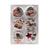 Button Bubbles Collection Baby's First Christsmas 1" Decorative, Self-Adhesive Scrapbook Button Embellishments by Marla - 6 Pieces