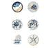 Saltwater Soul Collection Button Bubbles 1" Self-Adhesive Scrapbook Embellishments by MH Flair & More