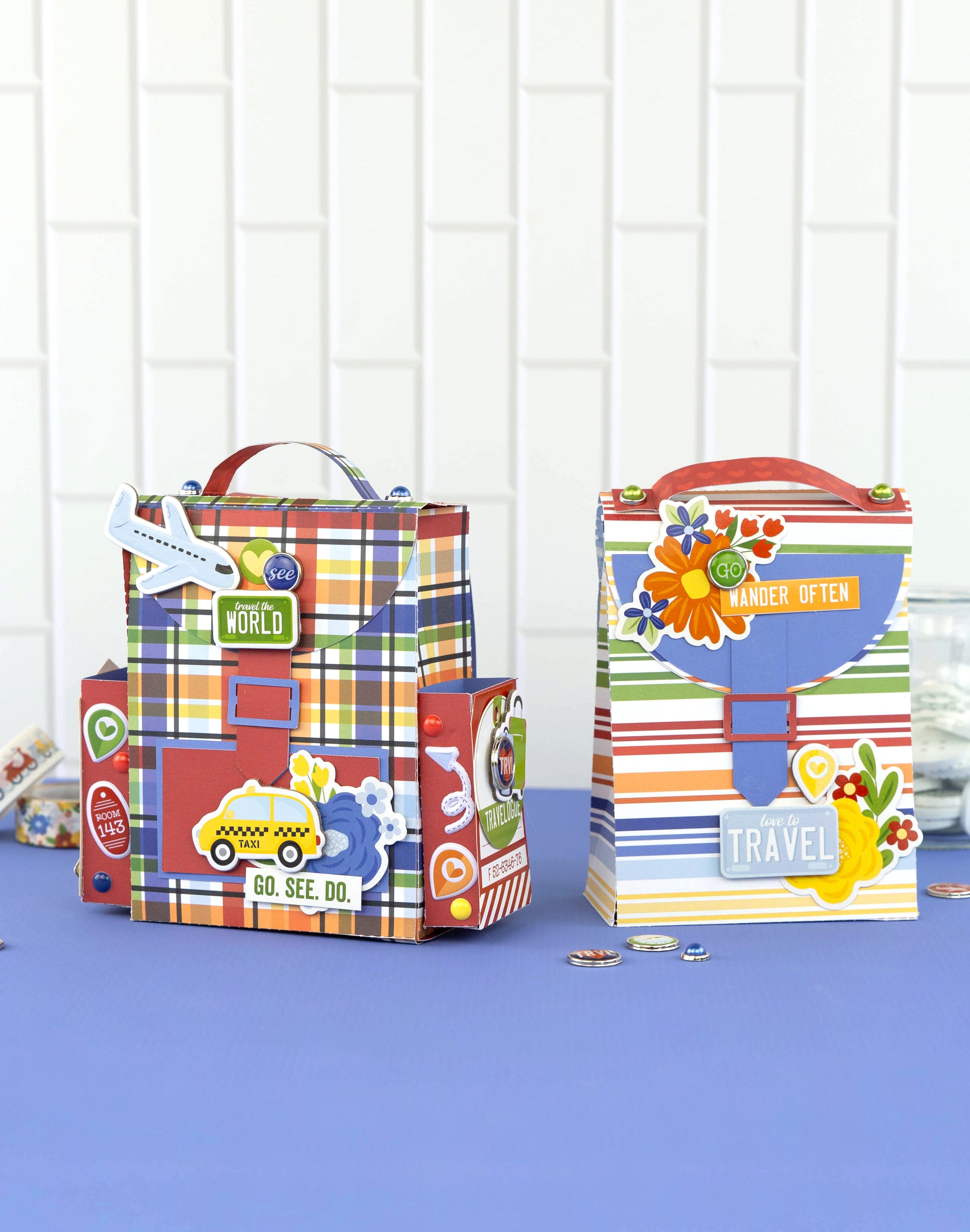 Born To Travel Collection 6x6 Cardmakers Mega Pad by Echo Park Paper - 48 Double-Sided Papers