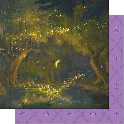 Magical Day of Fun Collection Green Princess 12 x 12 Double-Sided Scrapbook Paper by Scrapbook Customs