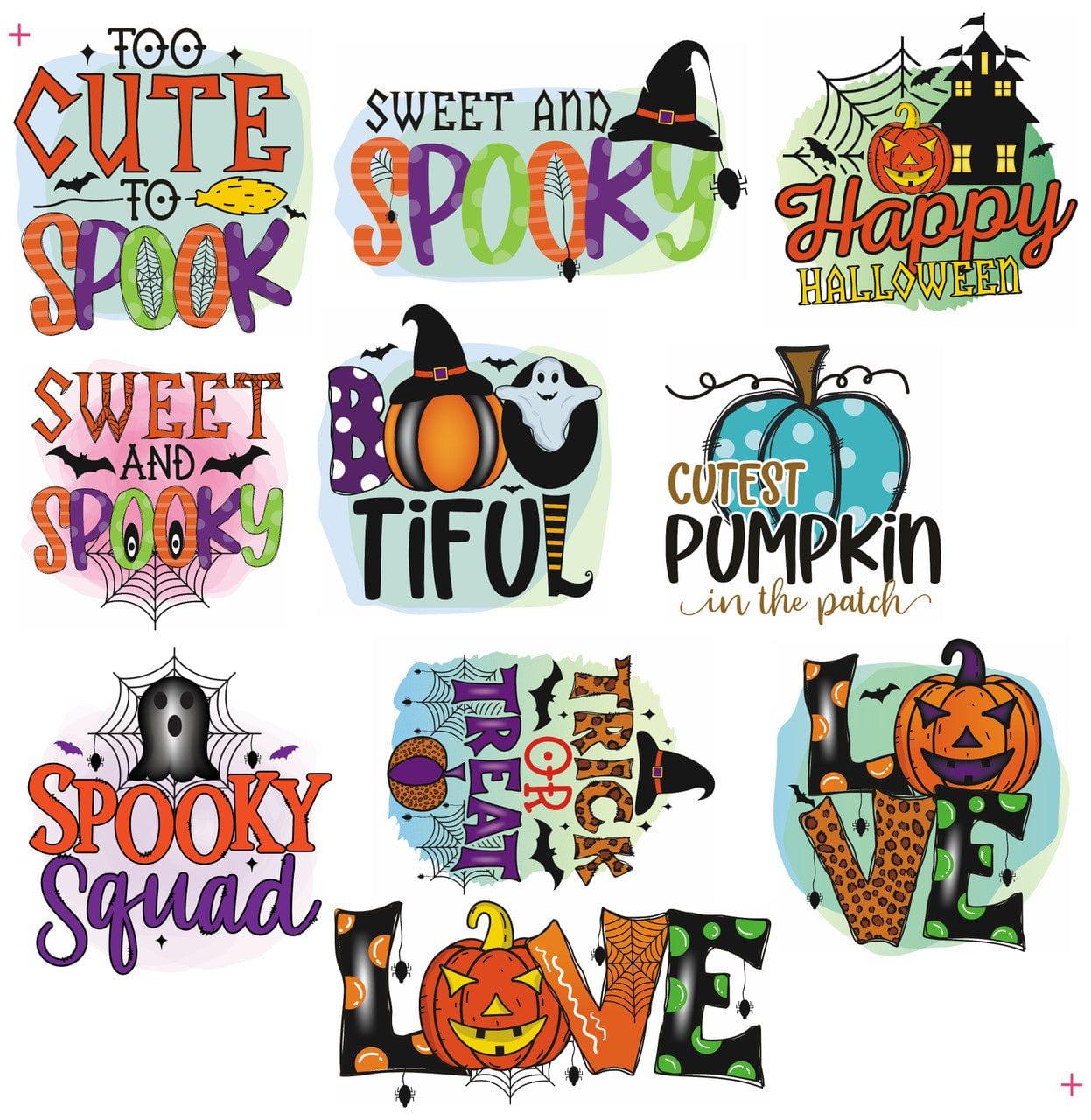 Quirky Quotes Collection Halloween Sayings Laser Cut Scrapbook or Card Embellishments by SSC Laser Designs - 10 Pieces